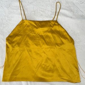 Yellow silky Zara Tank